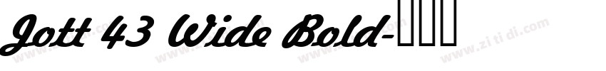 Jott 43 Wide Bold字体转换 Jott 43 Wide Bold字体转换